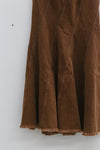 OUDE WAAG Washing Denim Fish Tail Skirt OW-23SS-SK04 reddish brown